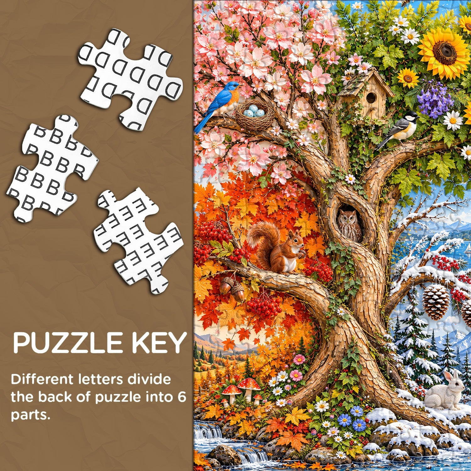 Tree of Seasons Jigsaw Puzzle 1000 Pieces
