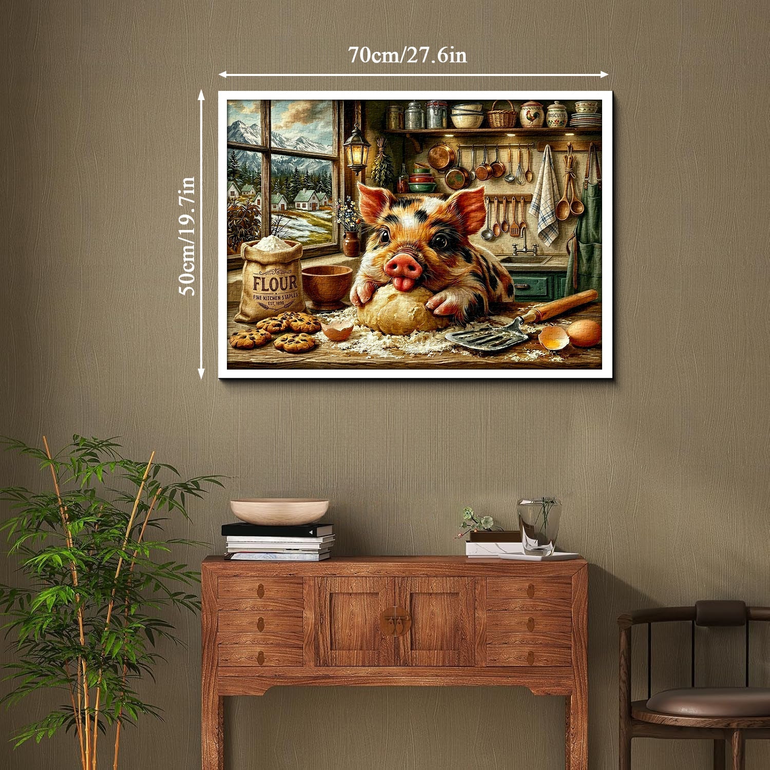 Piggy Chef Jigsaw Puzzle 1000 Pieces