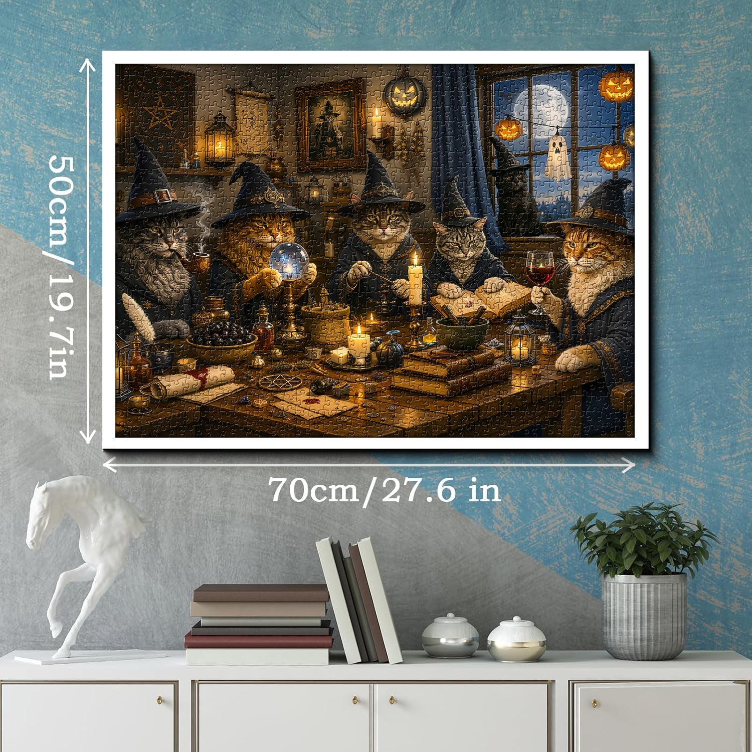 Witch Cat Midnight Coven Jigsaw Puzzle 1000 Piece