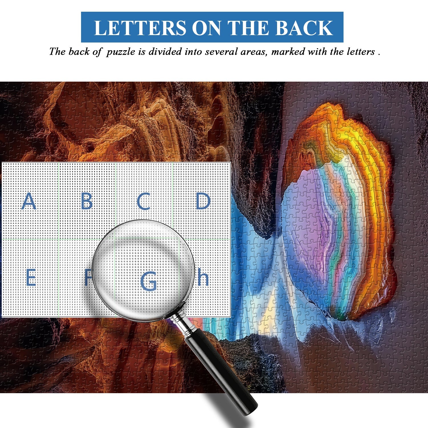 Puzzle 1000 Pièces Grotte Lumineuse