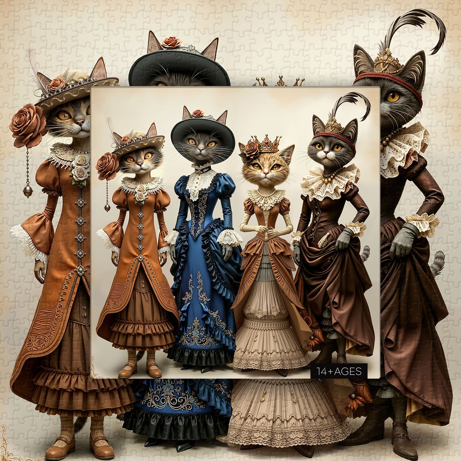 Royal Cat Court Jigsaw Puzzle 1000 Piece