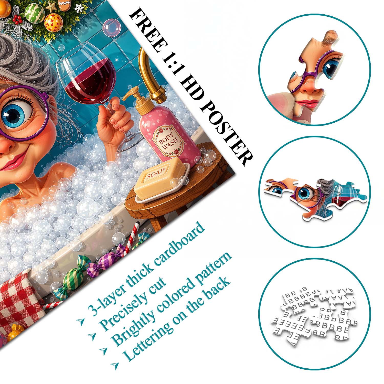 Cozy Bath Time Jigsaw Puzzle 1000 Piece