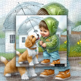 Good Friends in the Rain Jigsaw Puzzles 1000 Piece