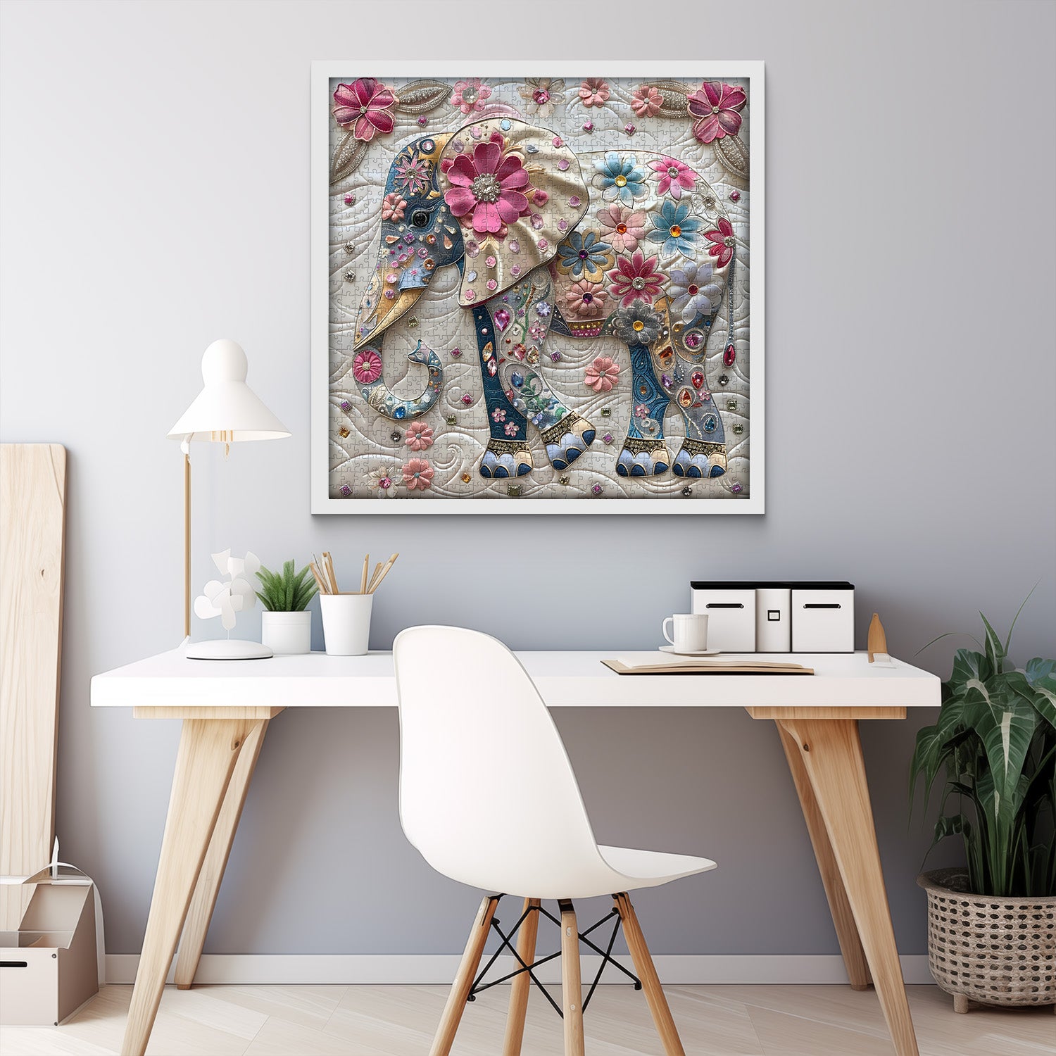 Diamond Elephant Jigsaw Puzzle 1000 Pieces