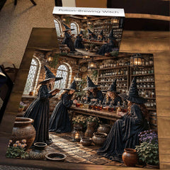 Potion-Brewing Witch Jigsaw Puzzle 1000 Piece