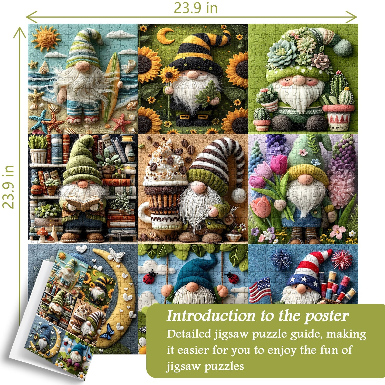 Joyful Gnome Jigsaw Puzzle 1000 Pieces