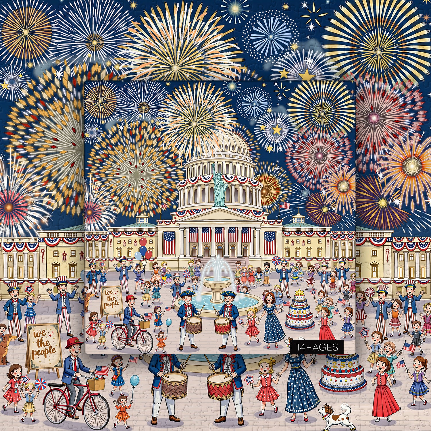 Fireworks & Freedom Jigsaw Puzzle 1000 Pieces