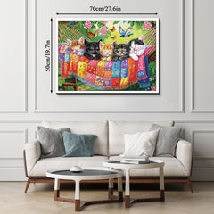 Cats Sleep in Spring Jigsaw Puzzle 1000 Pieces