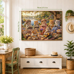 Lakeside Cat Tea Jigsaw Puzzle 1000 Piece