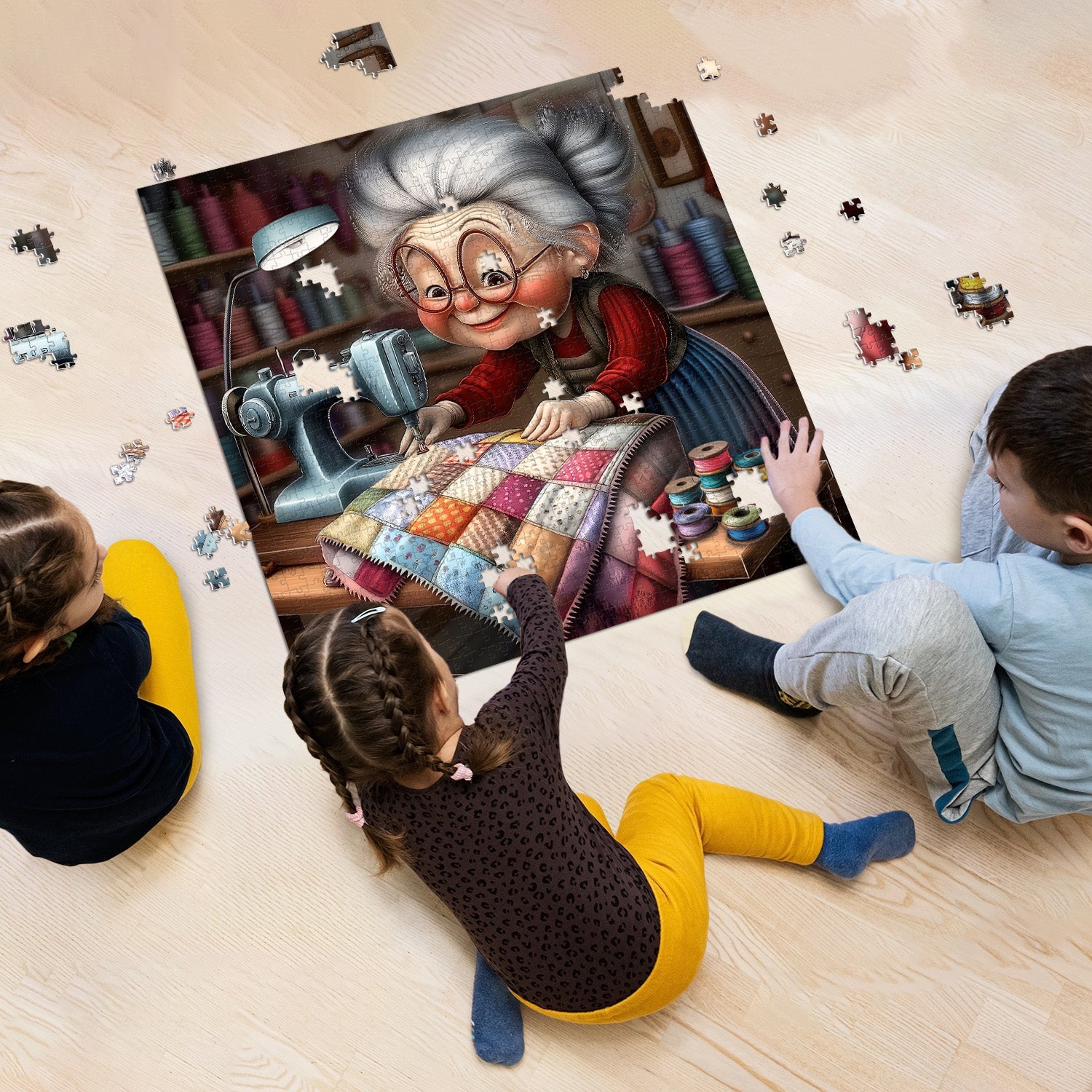 Grandma’s Magical Stitches Jigsaw Puzzle 1000 Pieces