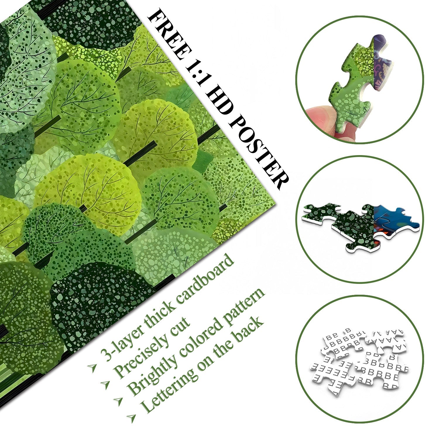 Puzzle 1000 pièces Sentier verdoyant
