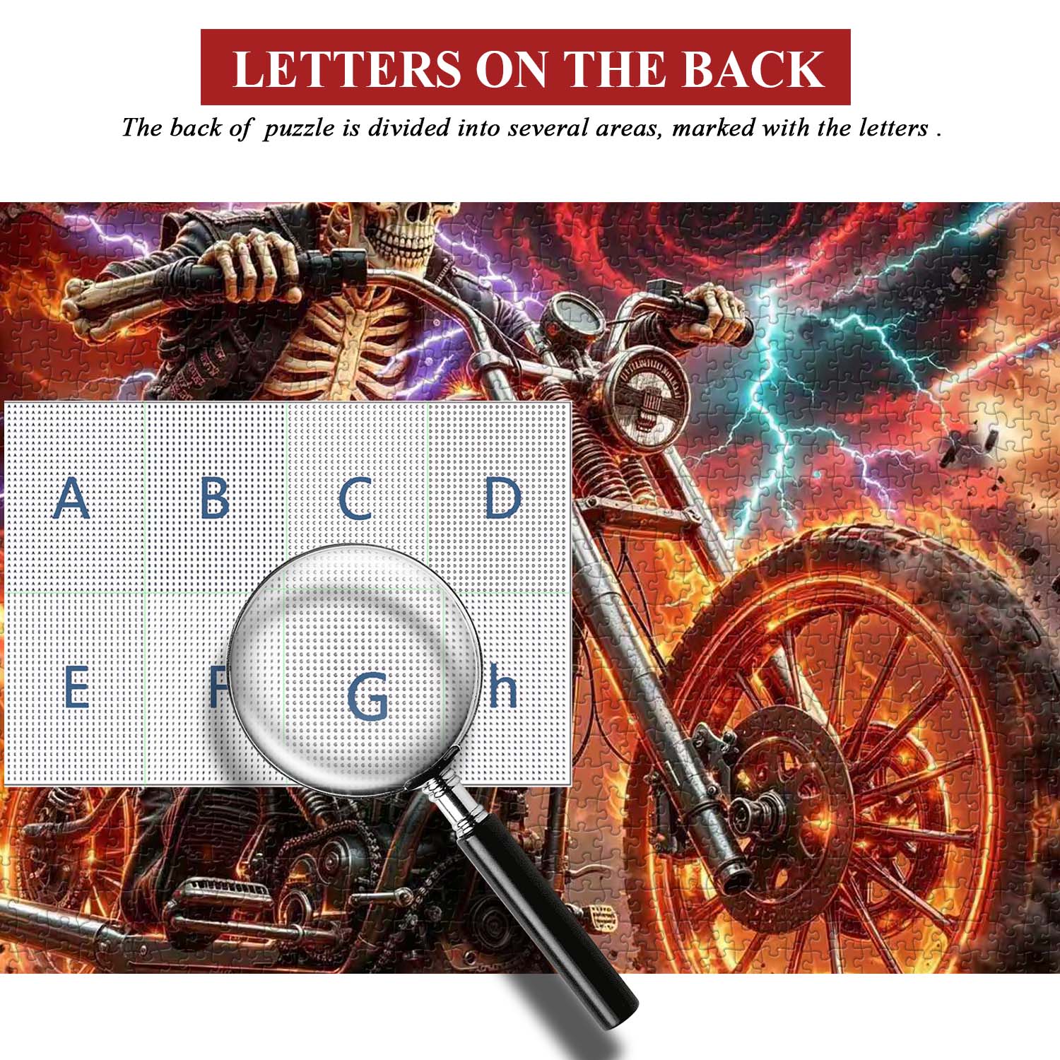 Skeleton’s Hellride Jigsaw Puzzle 1000 Piece