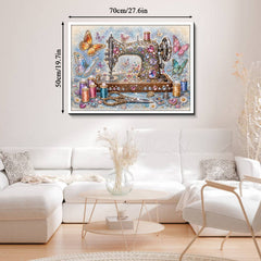 Jewel-Encrusted Sewing Reverie Jigsaw Puzzle 1000 Piece