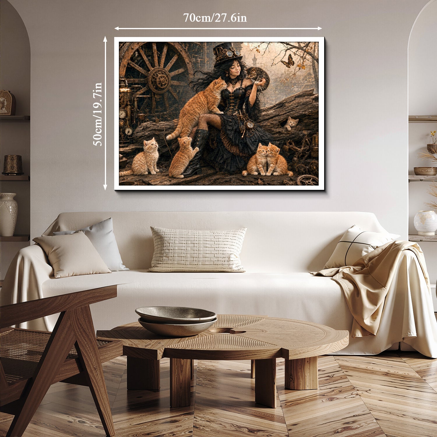 The Steampunk Cat Muse Jigsaw Puzzle 1000 Piece