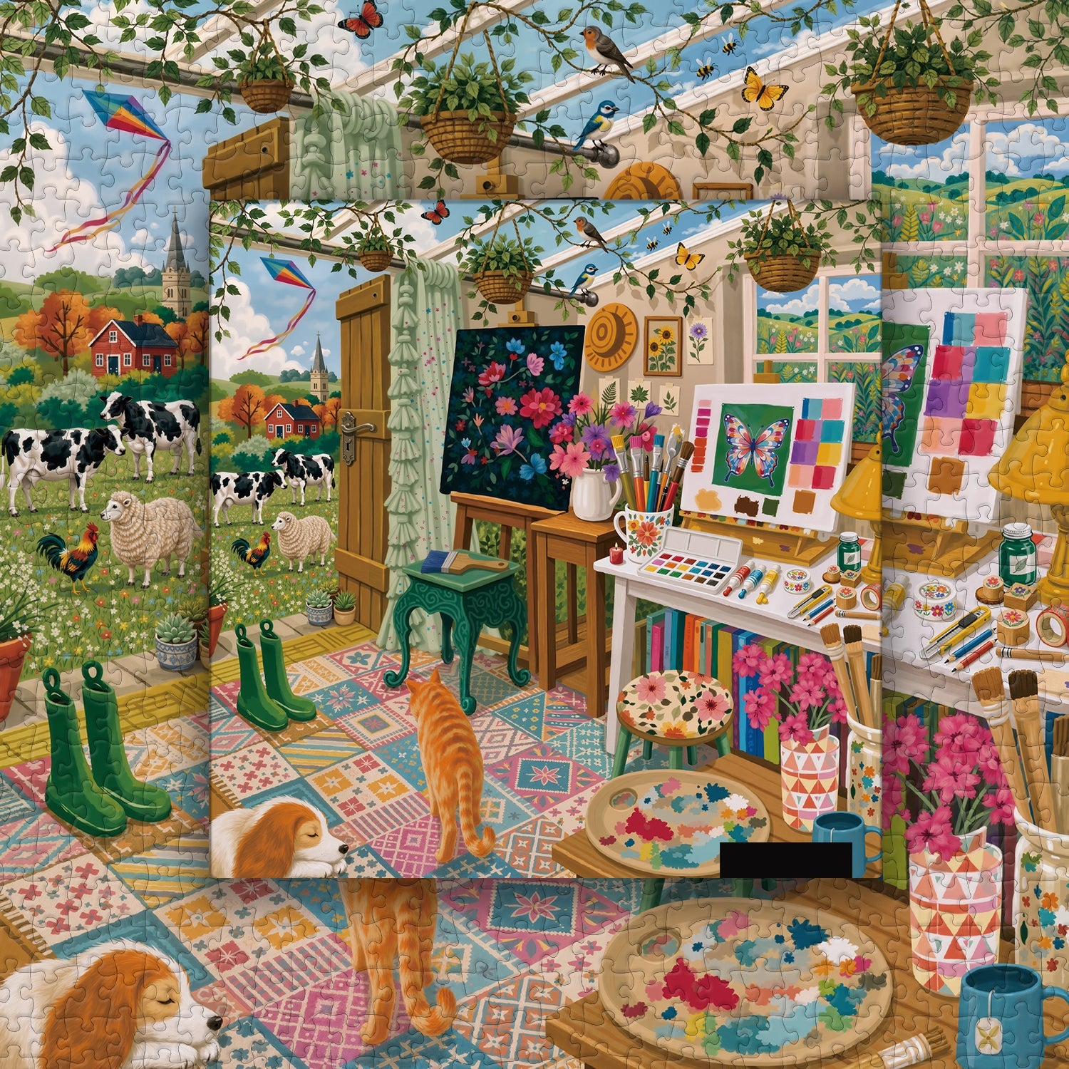 Art Cottage Jigsaw Puzzle 1000 Piece