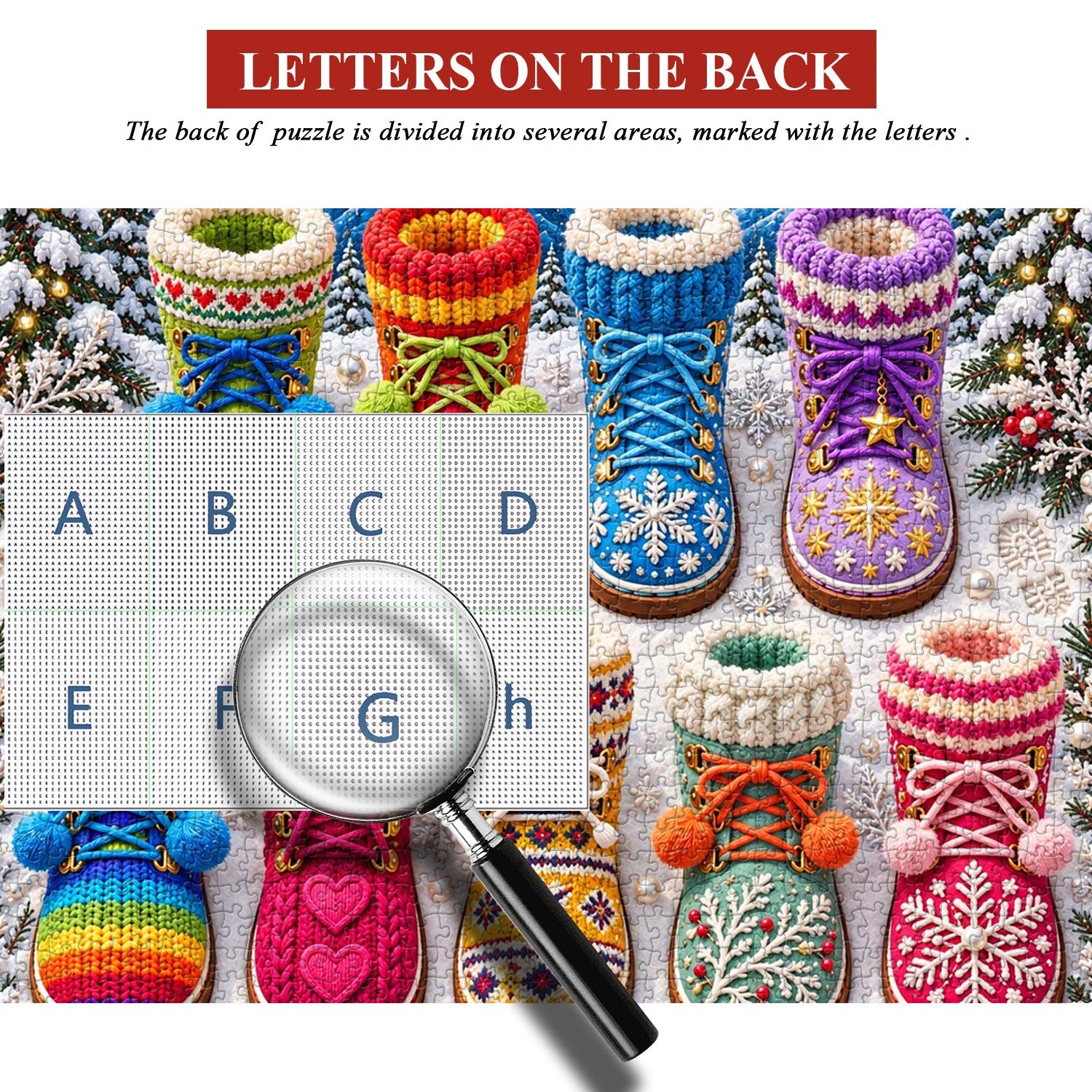 Aurora Knit Boots Jigsaw Puzzle 1000 Pieces