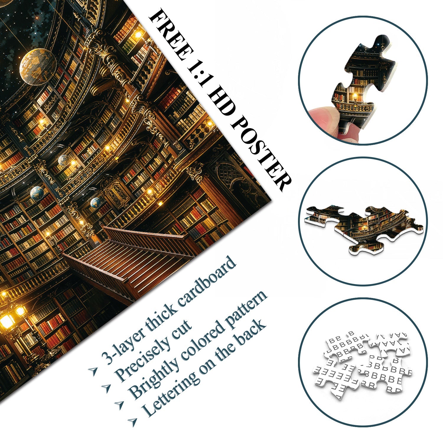 Cosmic Library Jigsaw Puzzle 1000 Pieces