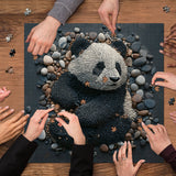 Rock Art Panda Jigsaw Puzzles 1000 Pieces