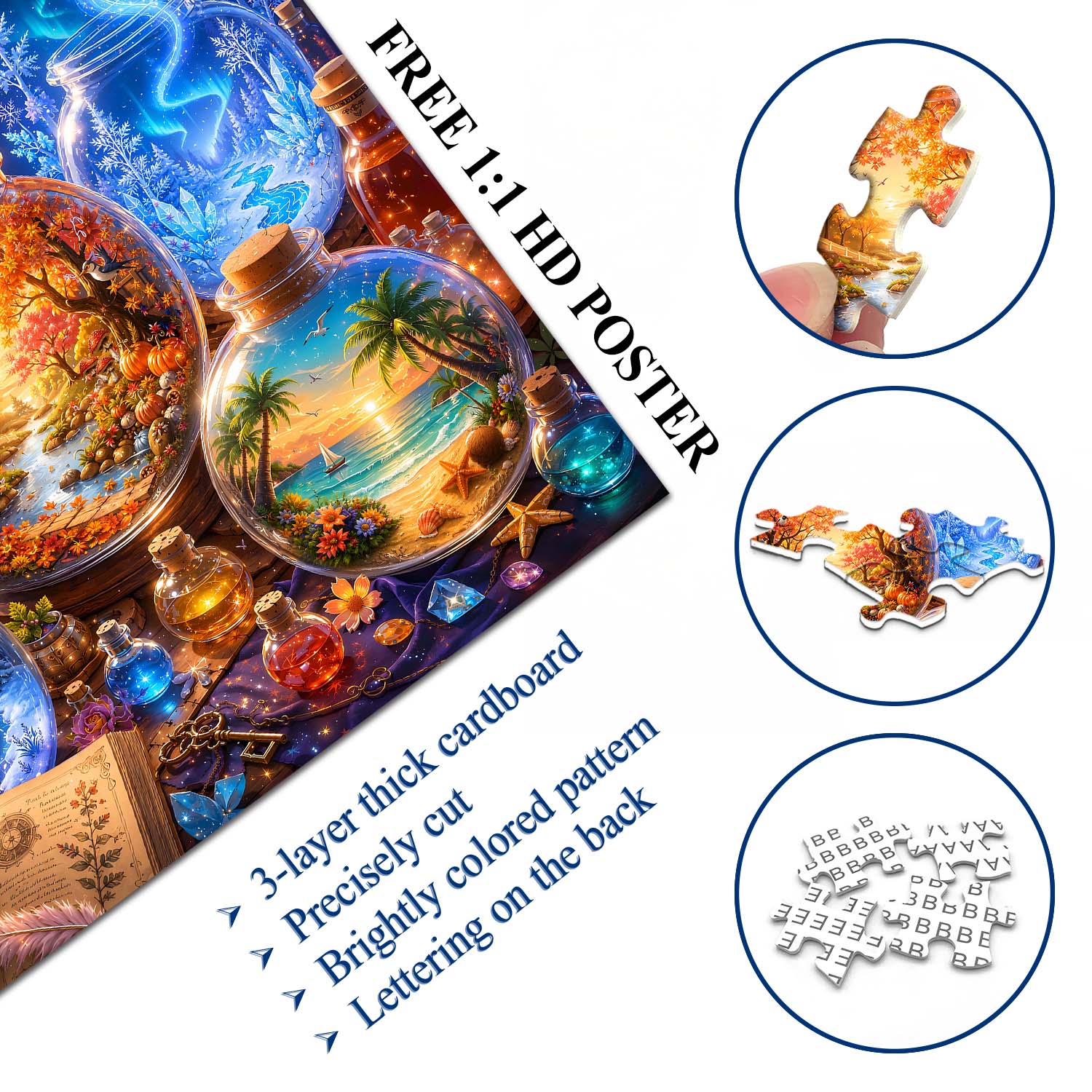 Bottled Four Seasons Jigsaw Puzzle 1000 Pieces