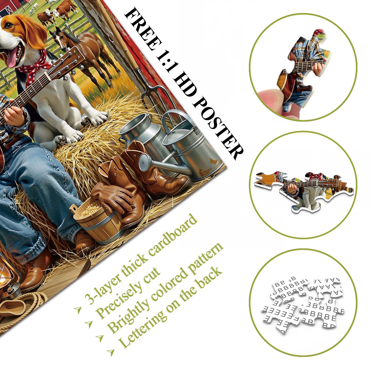 Cowboy Strums Jigsaw Puzzle 1000 Piece