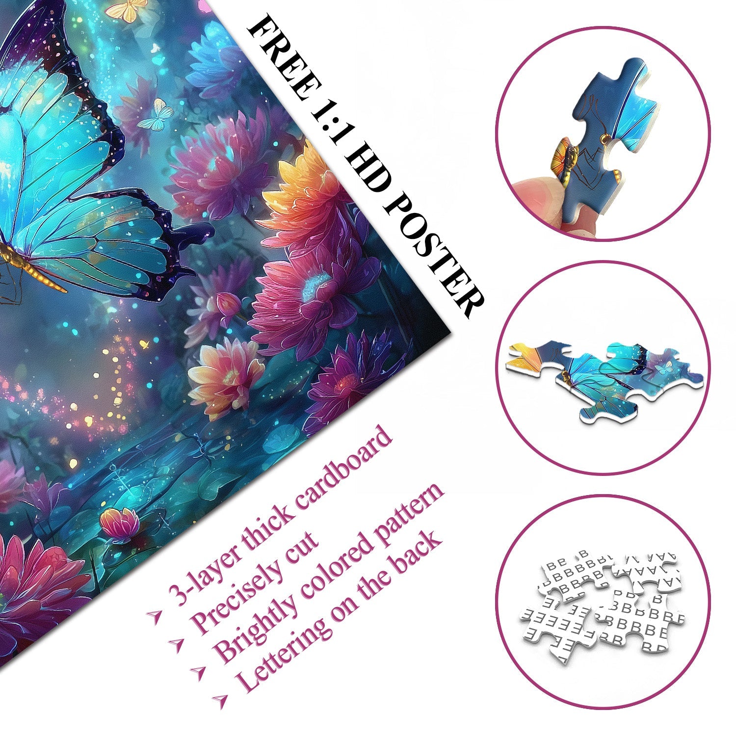 Fluttering Heart Jigsaw Puzzle 1000 Pieces