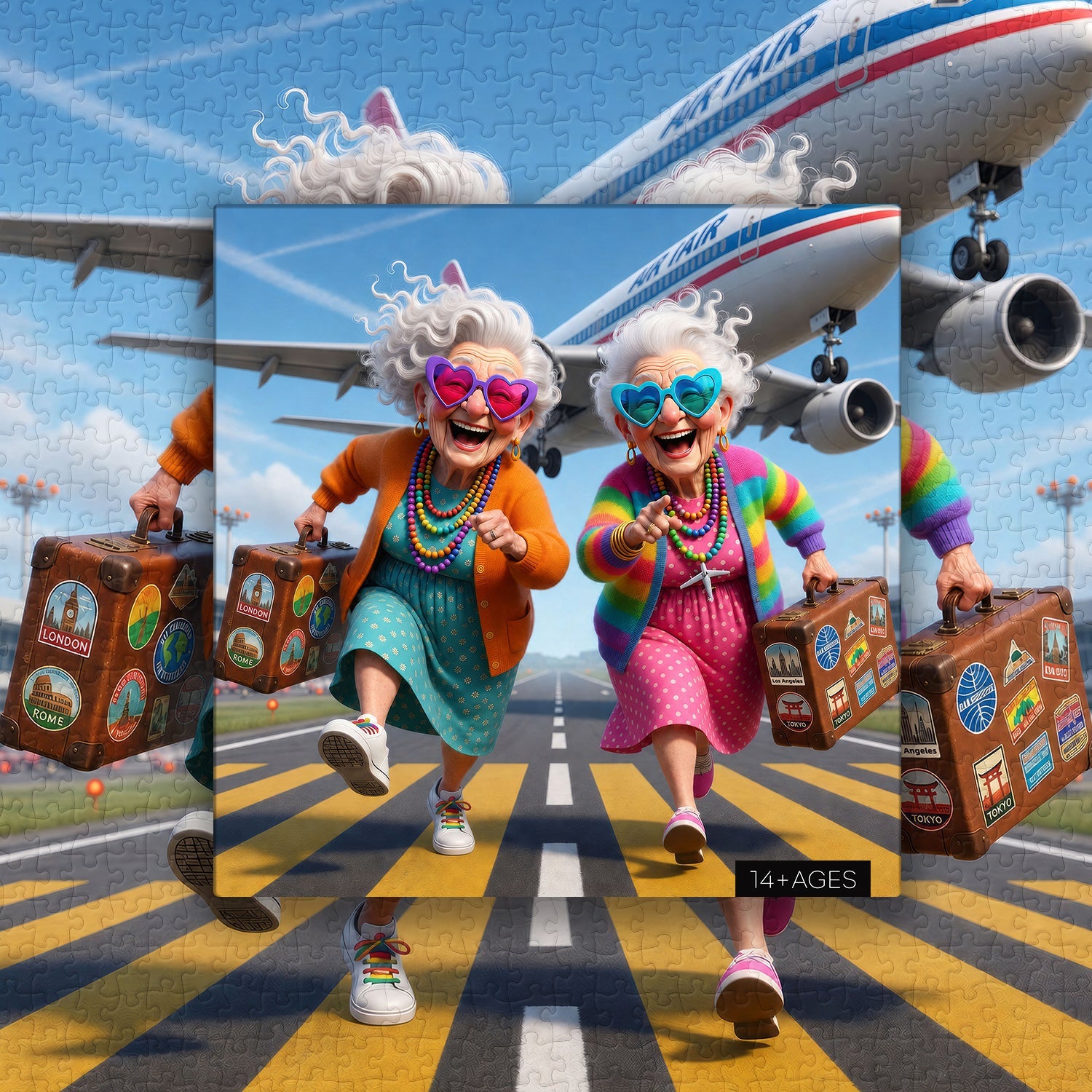 Wanderlust Grannies Jigsaw Puzzle 1000 Pieces