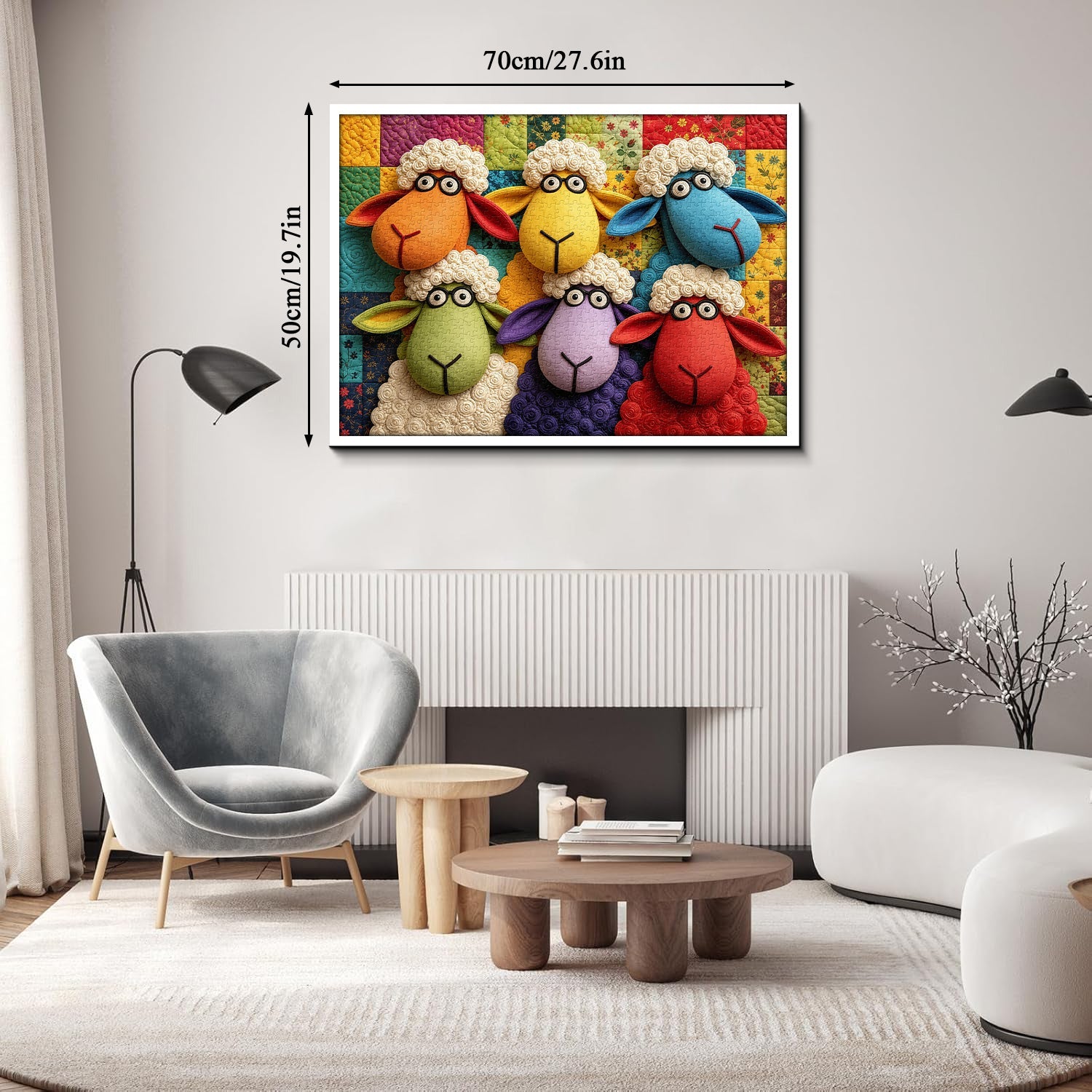 Quilt Sheep Jigsaw Puzzle 1000 Piece