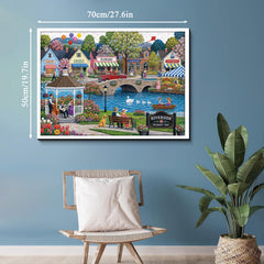 Riverside Market Jigsaw Puzzle 1000 Piece