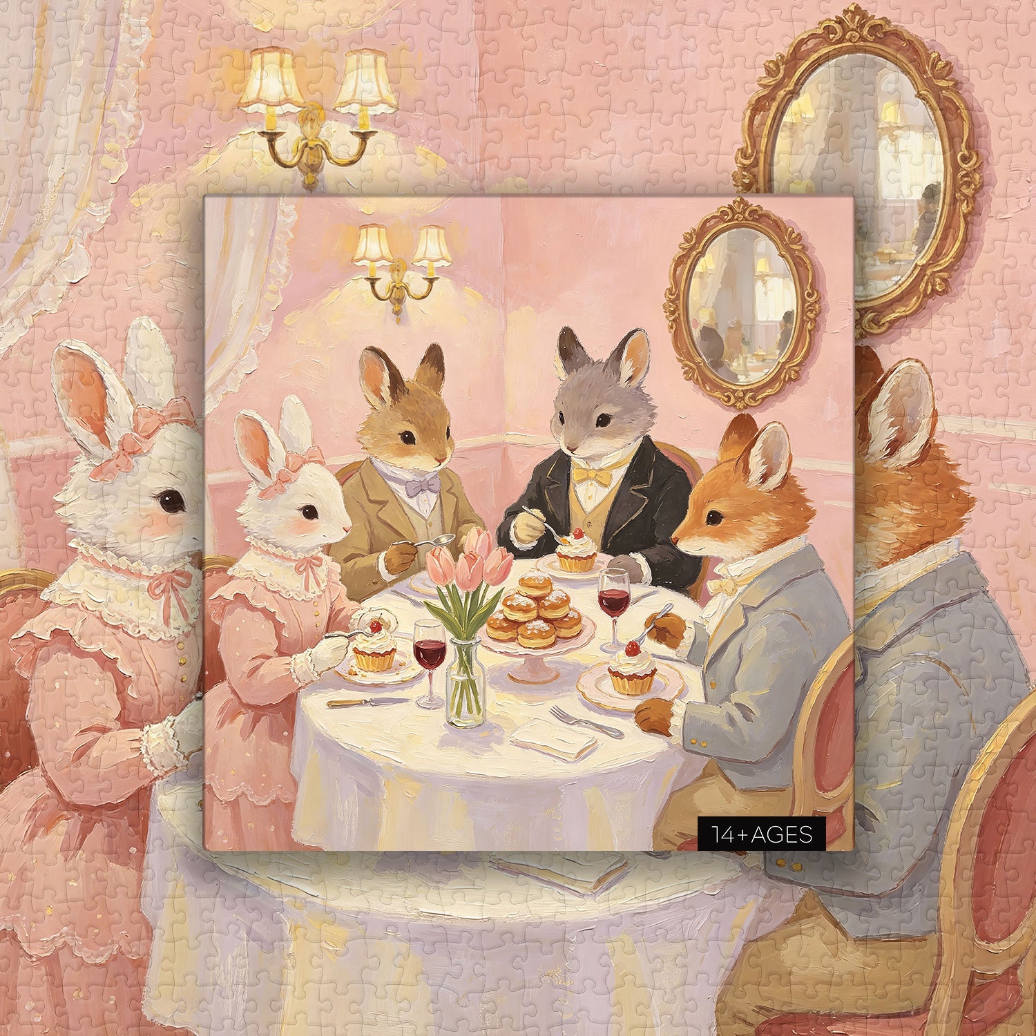 Animal Tea Time Jigsaw Puzzle 1000 Piece