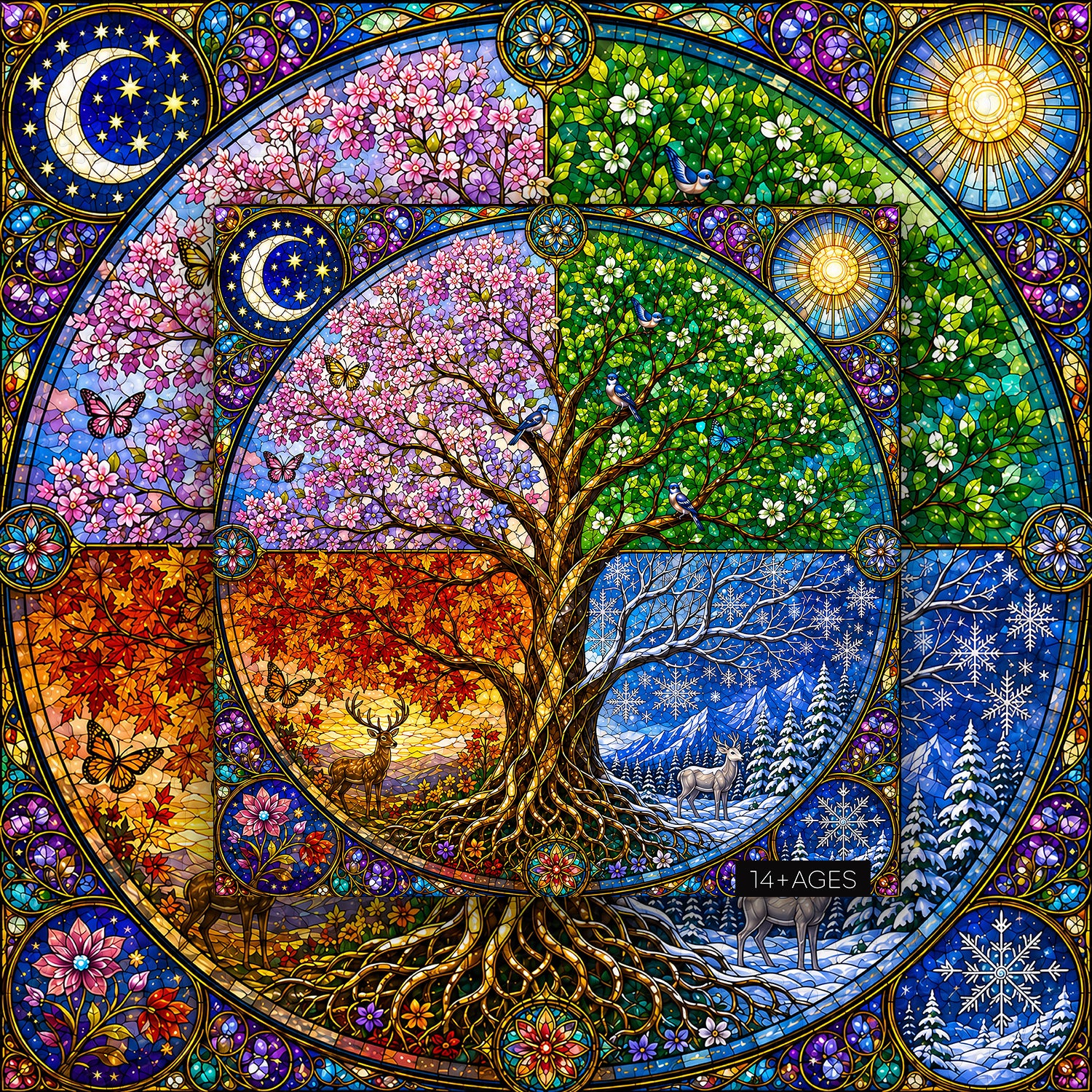 Tree of the Four Seasons Jigsaw Puzzle 1000 Pieces