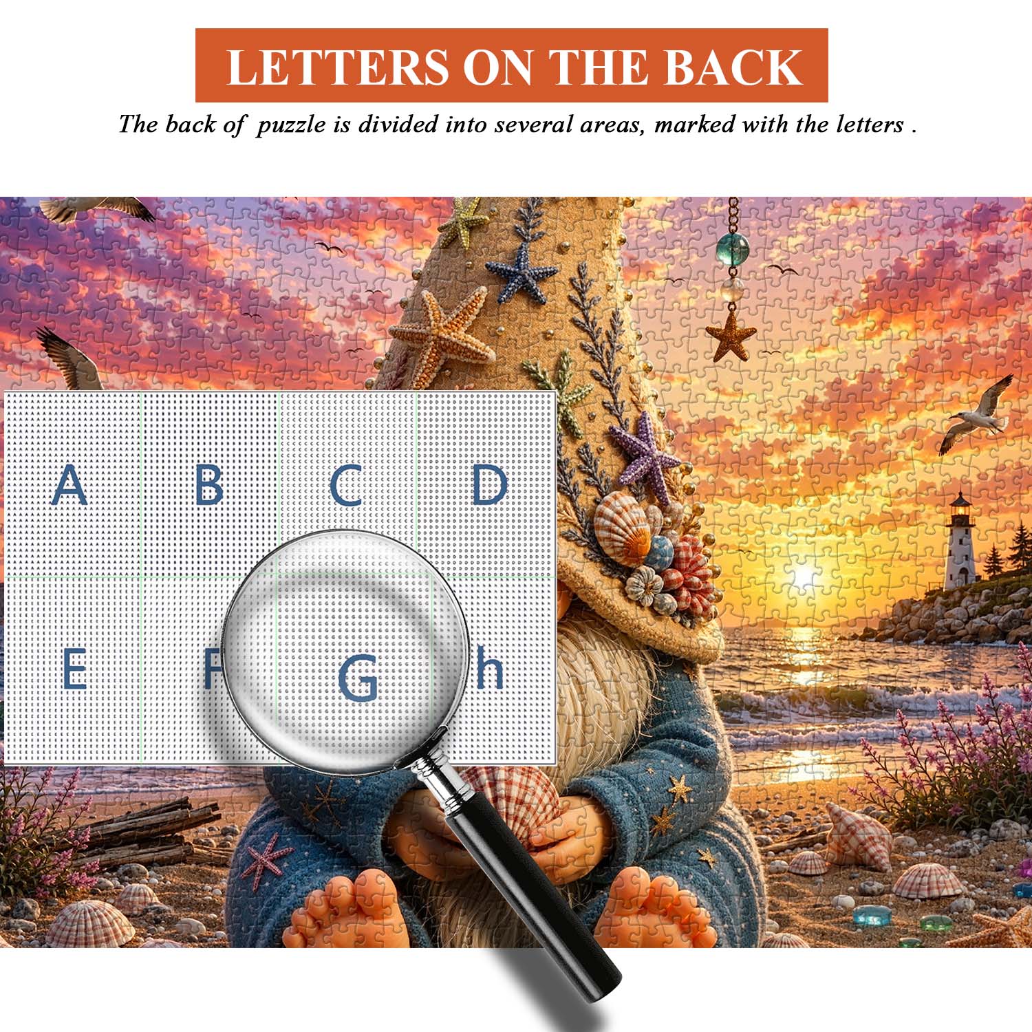 Shell-collecting gnome Jigsaw Puzzle 1000 Piece