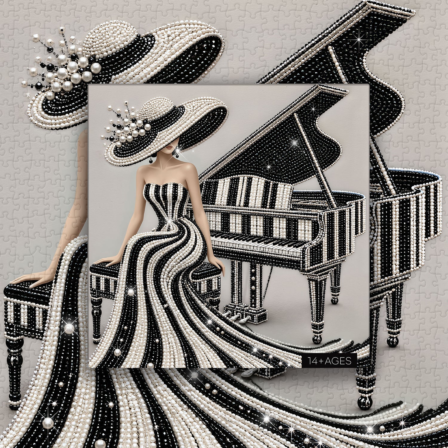 Elegant Piano Muse Jigsaw Puzzle 1000 Piece
