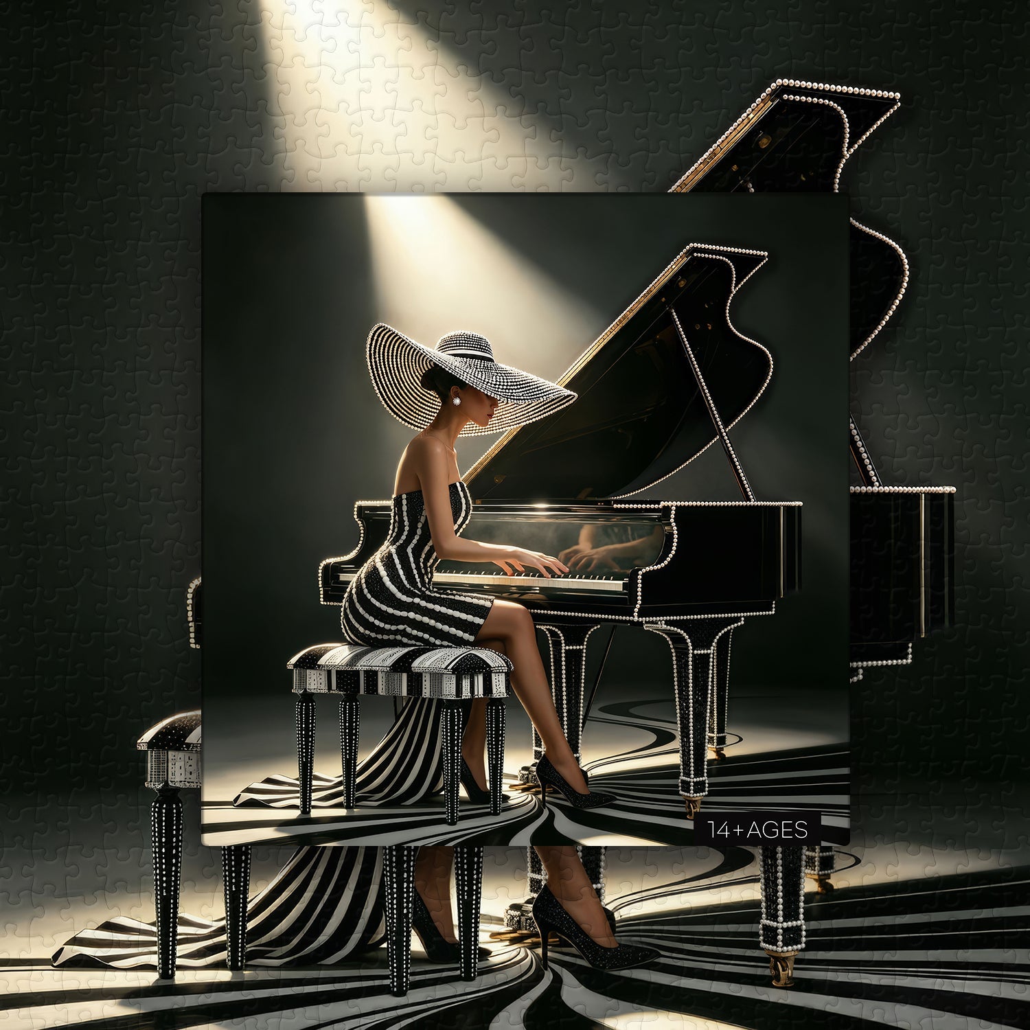 Spotlight Pianist Jigsaw Puzzle 1000 Piece
