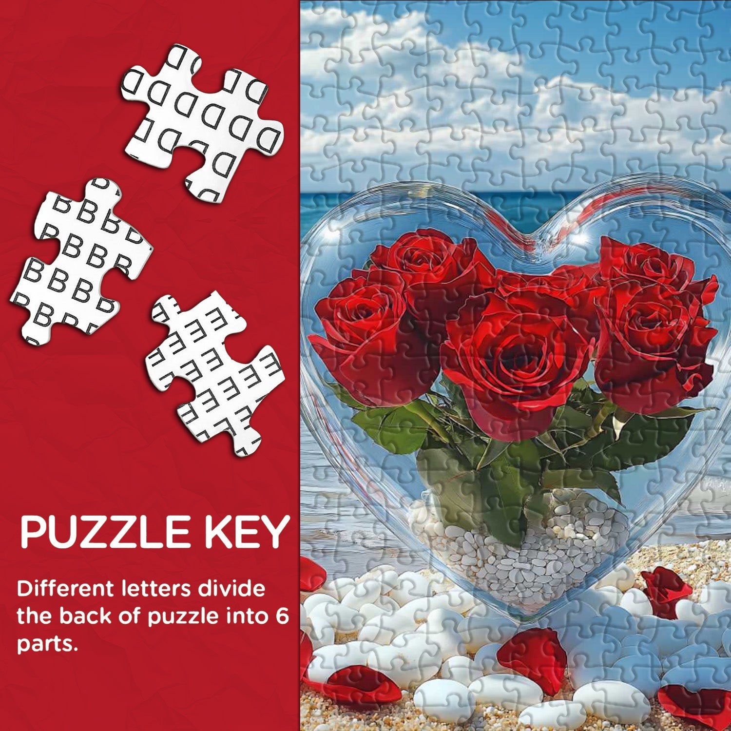 Heart Bloom Jigsaw Puzzle 1000 Pieces