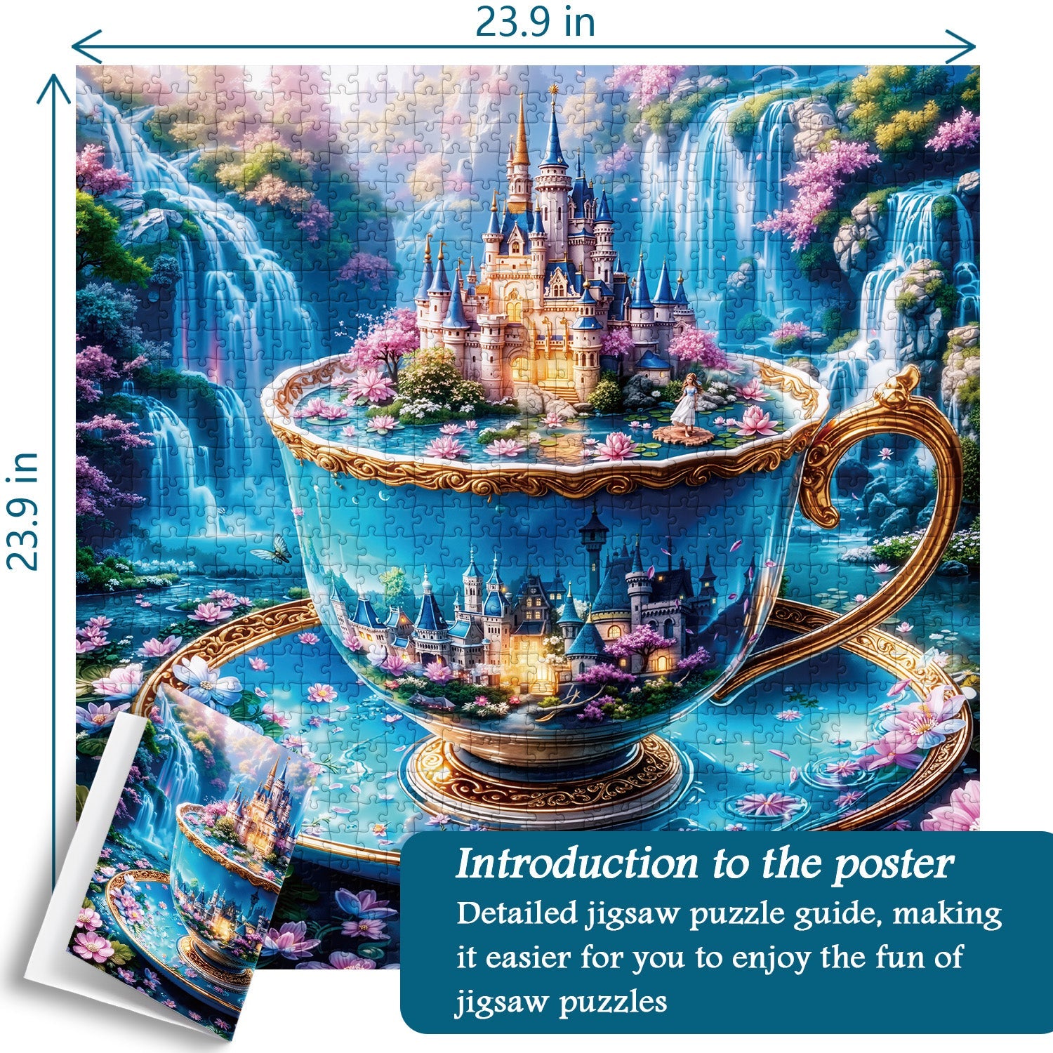 Teacup Wonderland Jigsaw Puzzle 1000 Pieces