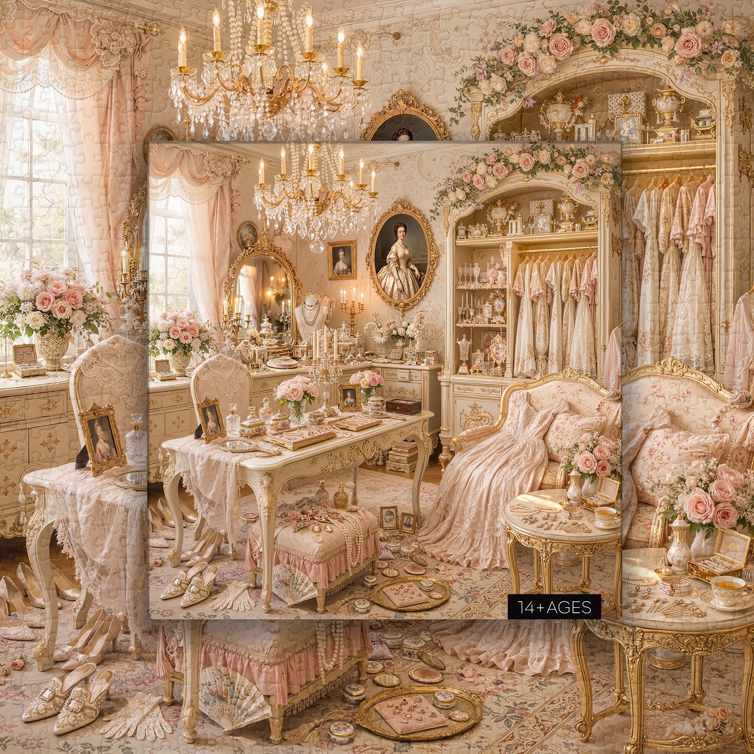 Gilded Lady’s Chamber Jigsaw Puzzle 1000 Piece