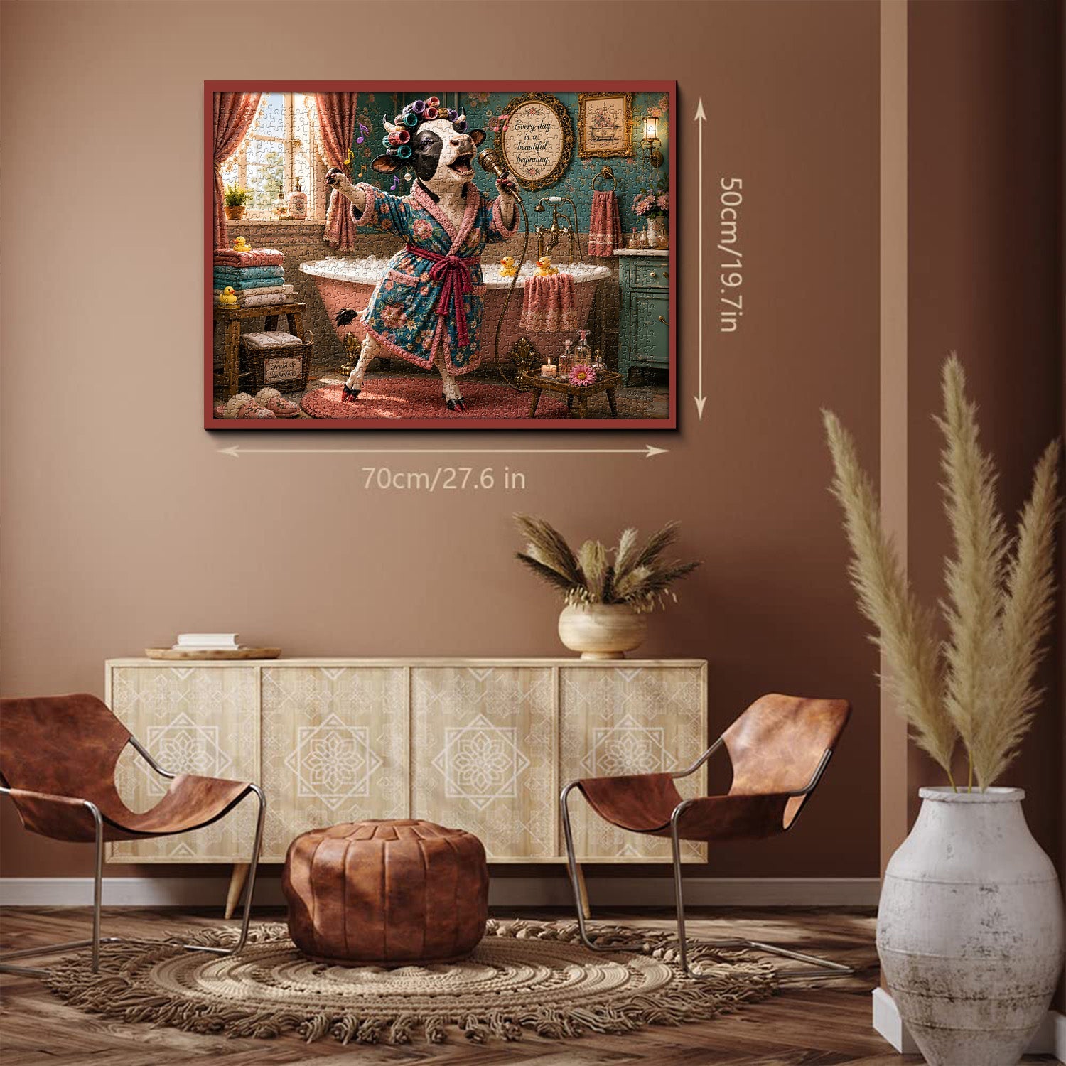Superstar in the Bathroom Jigsaw Puzzle 1000 Pieces