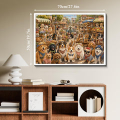 Dog Market Day Jigsaw Puzzle 1000 Piece