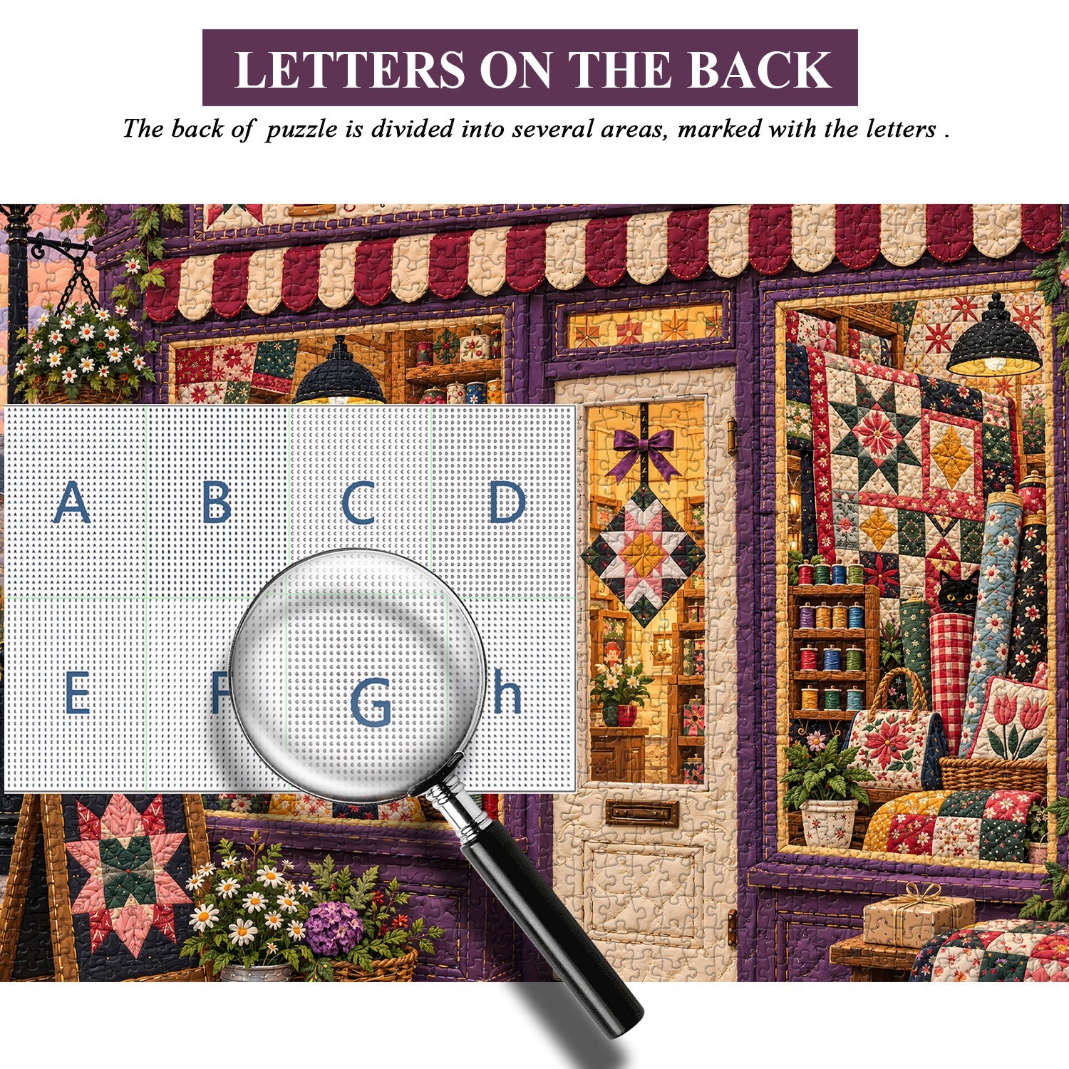 Black Cat Sewing Shop Jigsaw Puzzle 1000 Pieces