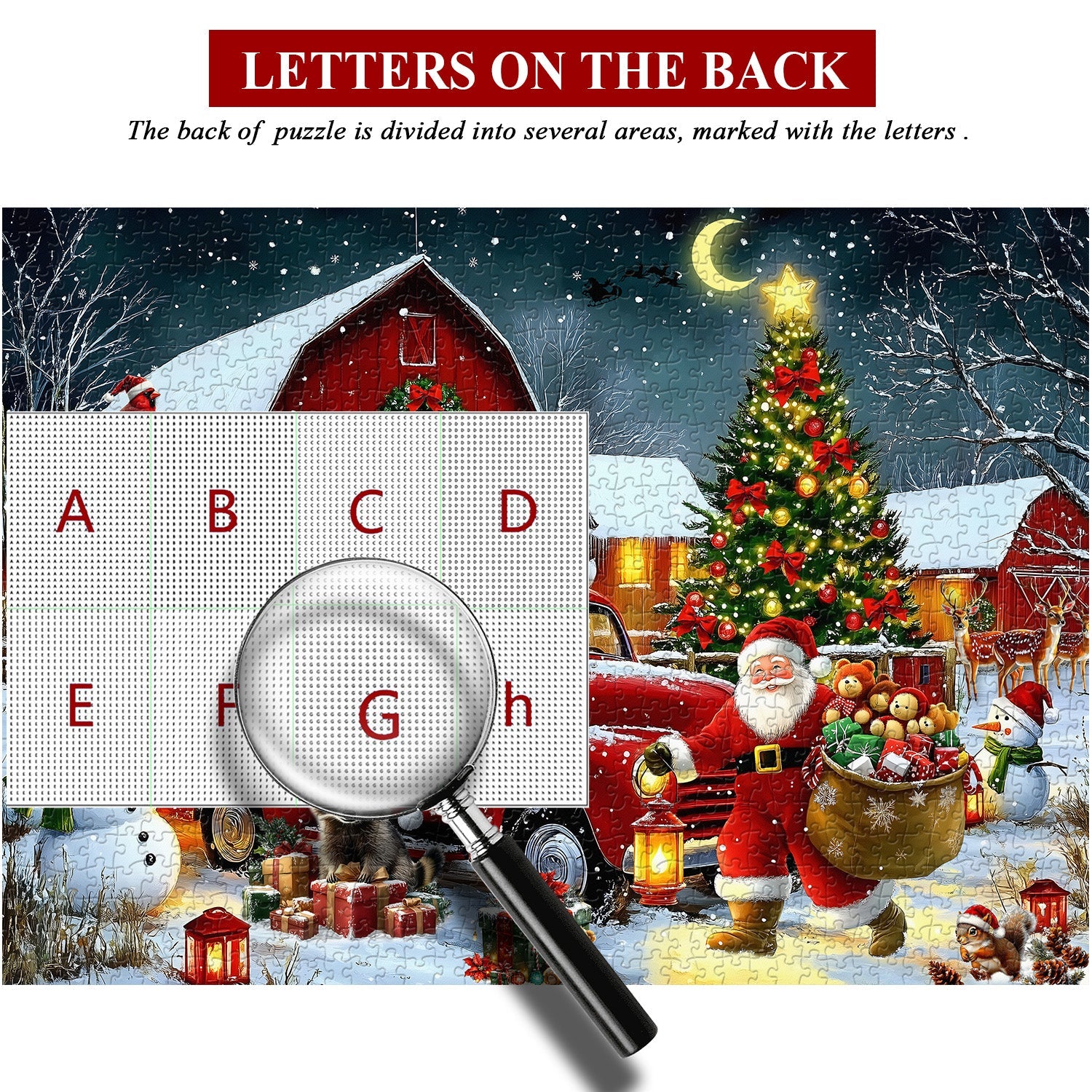 Merry Christmas Night Jigsaw Puzzle 1000 Piece