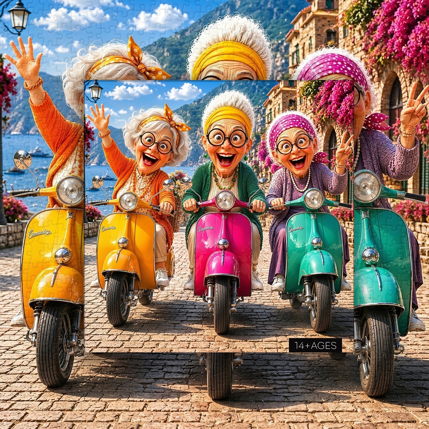 Puzzle 1000 pièces Scooter Squad