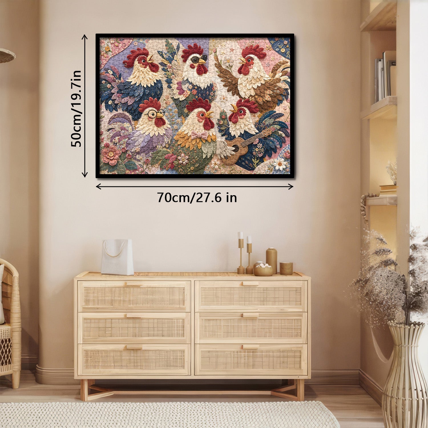 Patchwork Chick Band Jigsaw Puzzle 1000 Piece