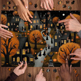 Halloween Hometown Jigsaw Puzzle 1000 Pieces