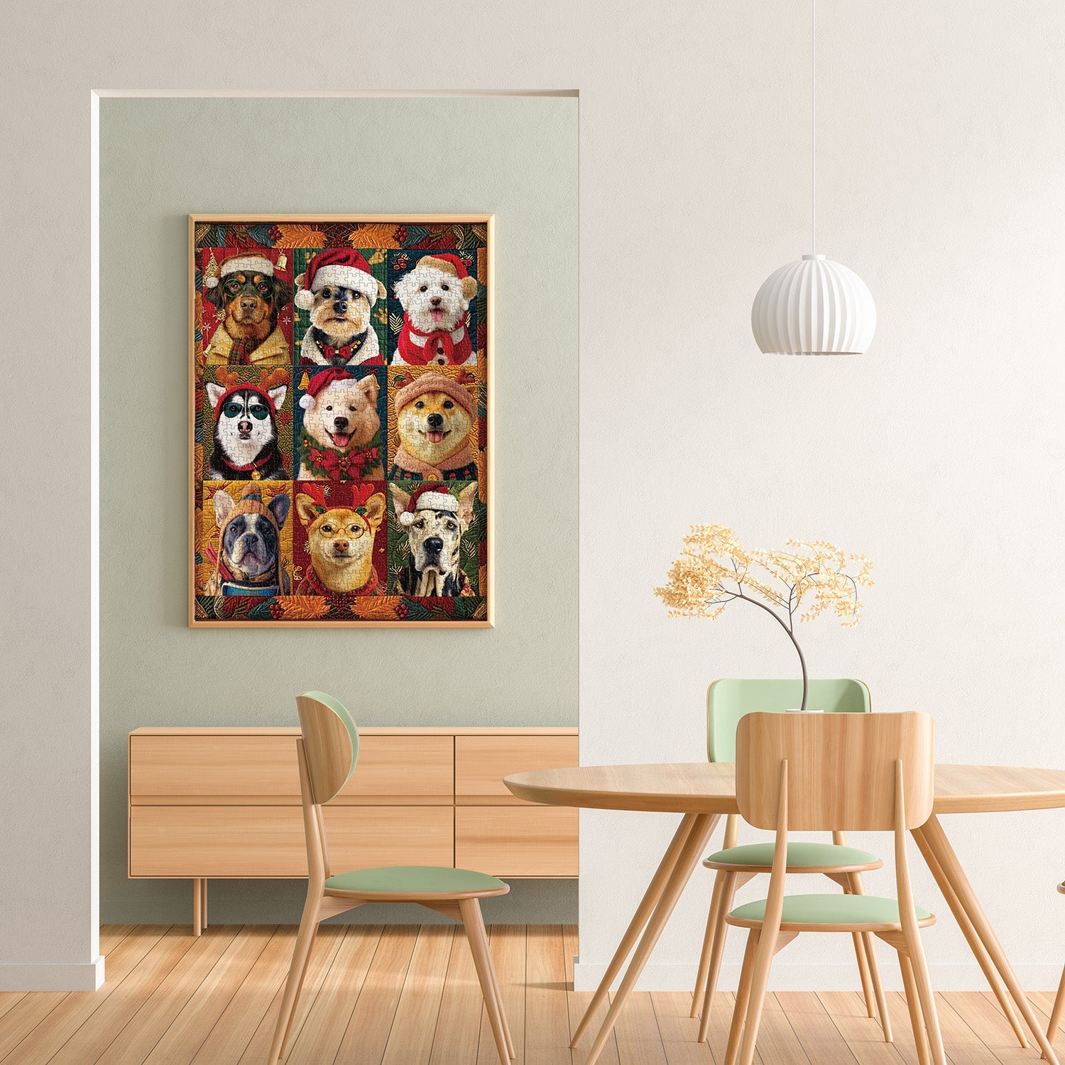 Christmas Dogs Jigsaw Puzzle 1000 Piece