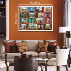World Through Windows Jigsaw Puzzle 1000 Pieces