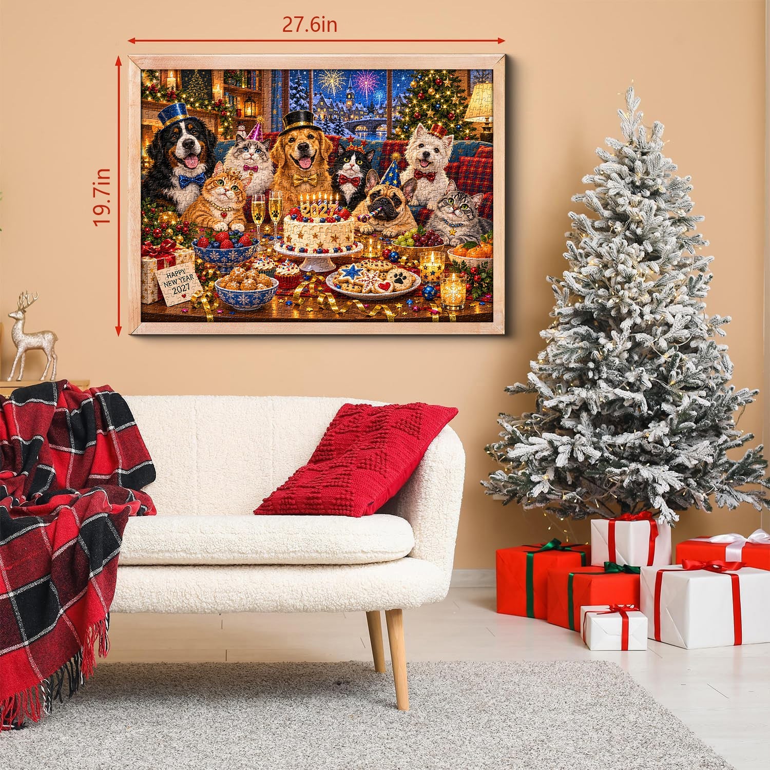 Christmas Pet Party Jigsaw Puzzle 1000 Pieces