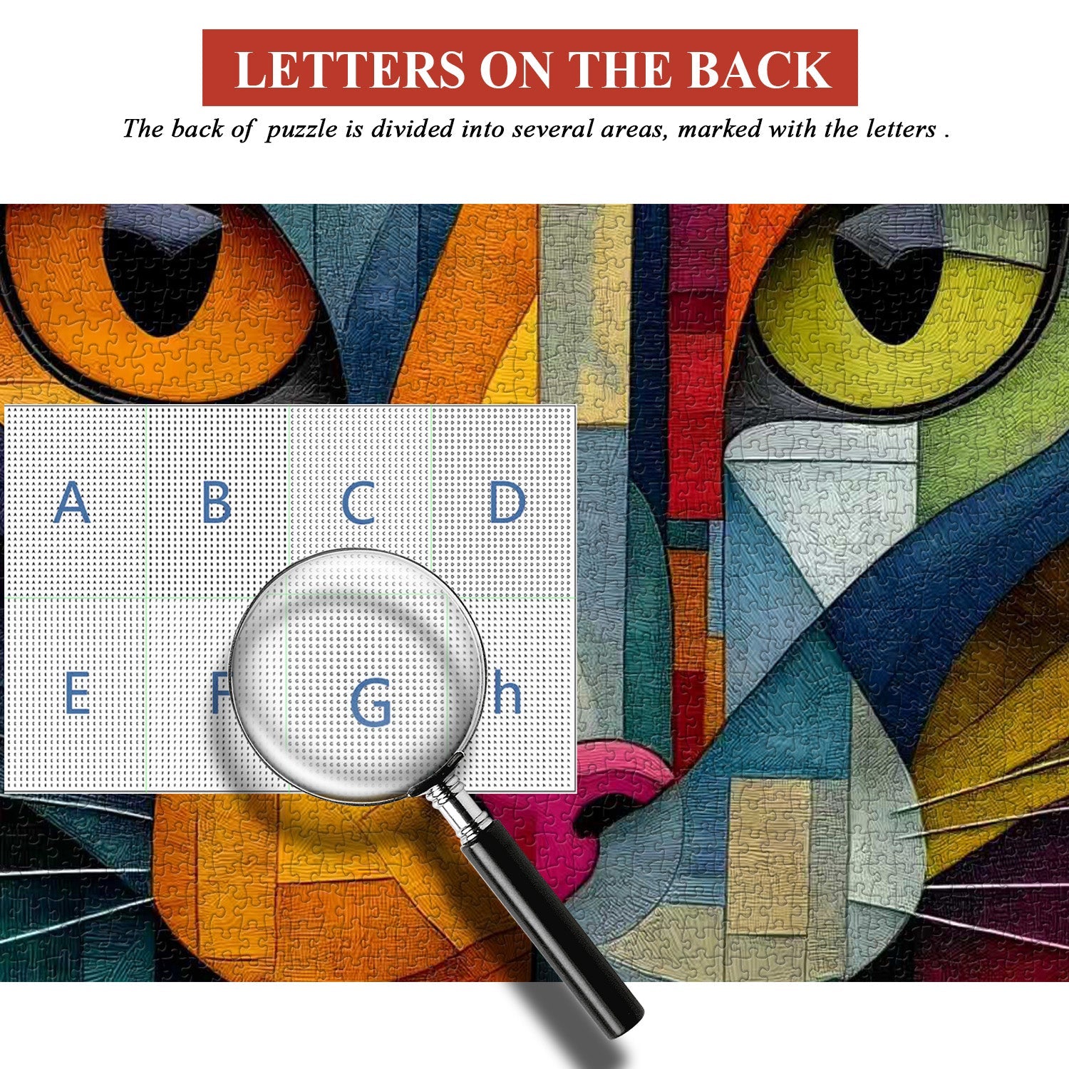 Geometric Kitty Jigsaw Puzzle 1000 Pieces