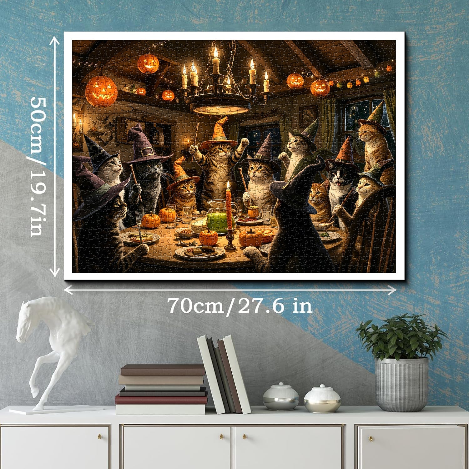 Witch Cat Feast Jigsaw Puzzle 1000 Piece
