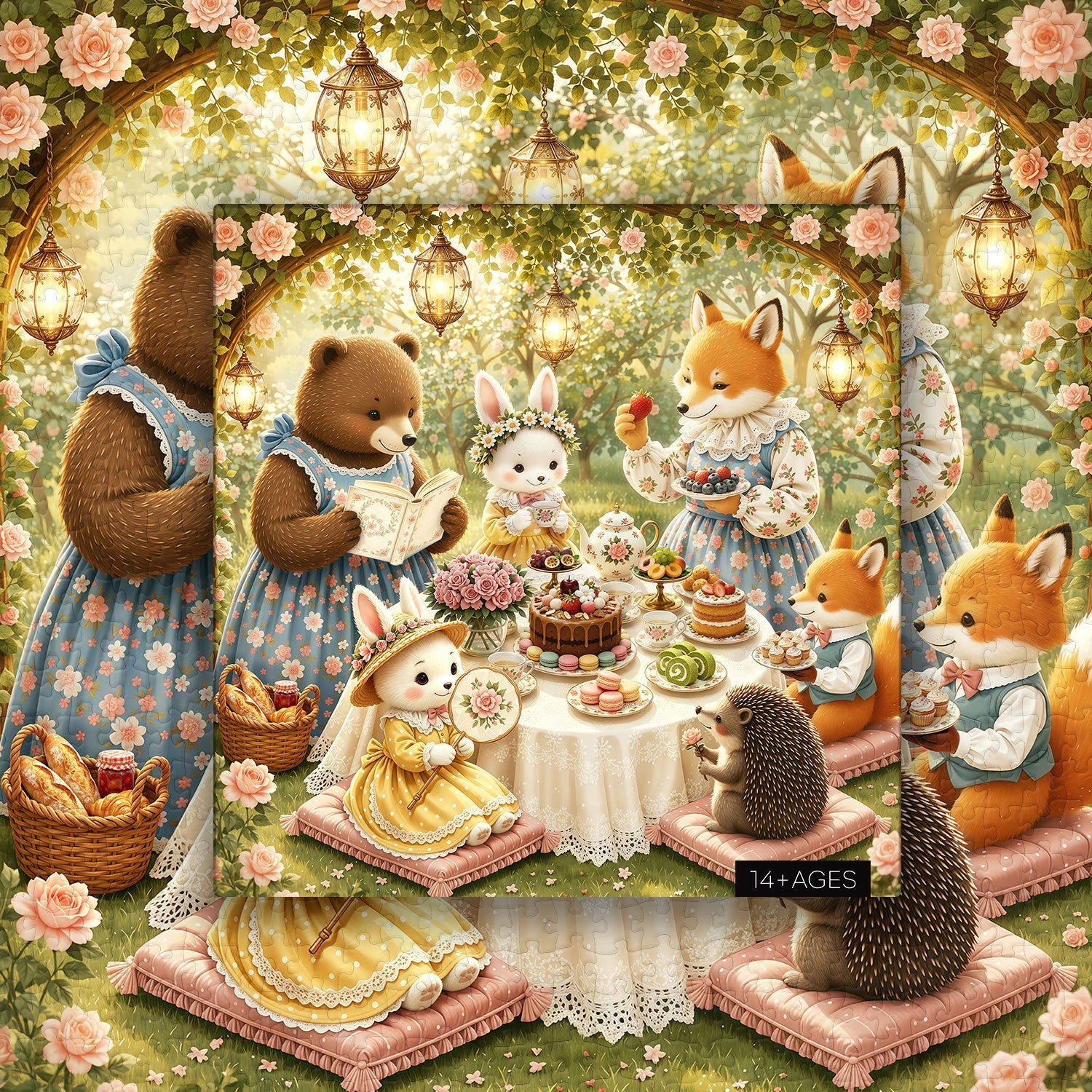 Rose Tea Party Jigsaw Puzzle 1000 Piece