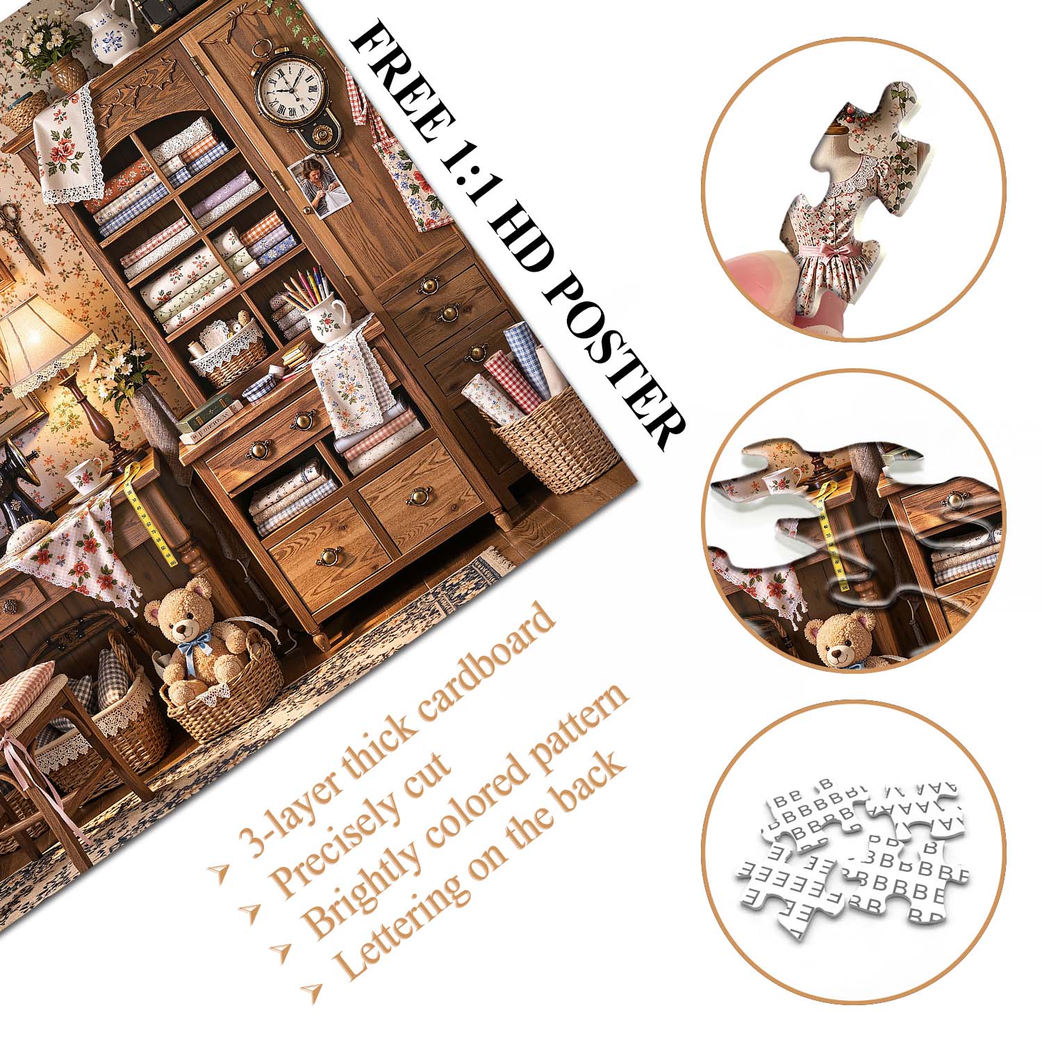 Sewing Nook Jigsaw  Puzzle 1000 Piece